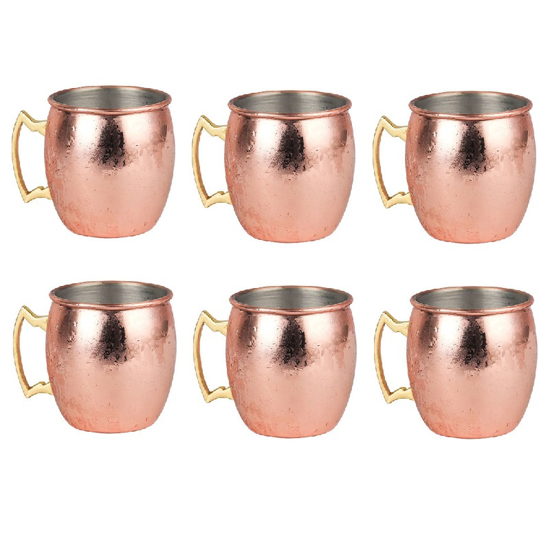Mule Copper Mug - 6 Adet 60 ml Katır Bakır