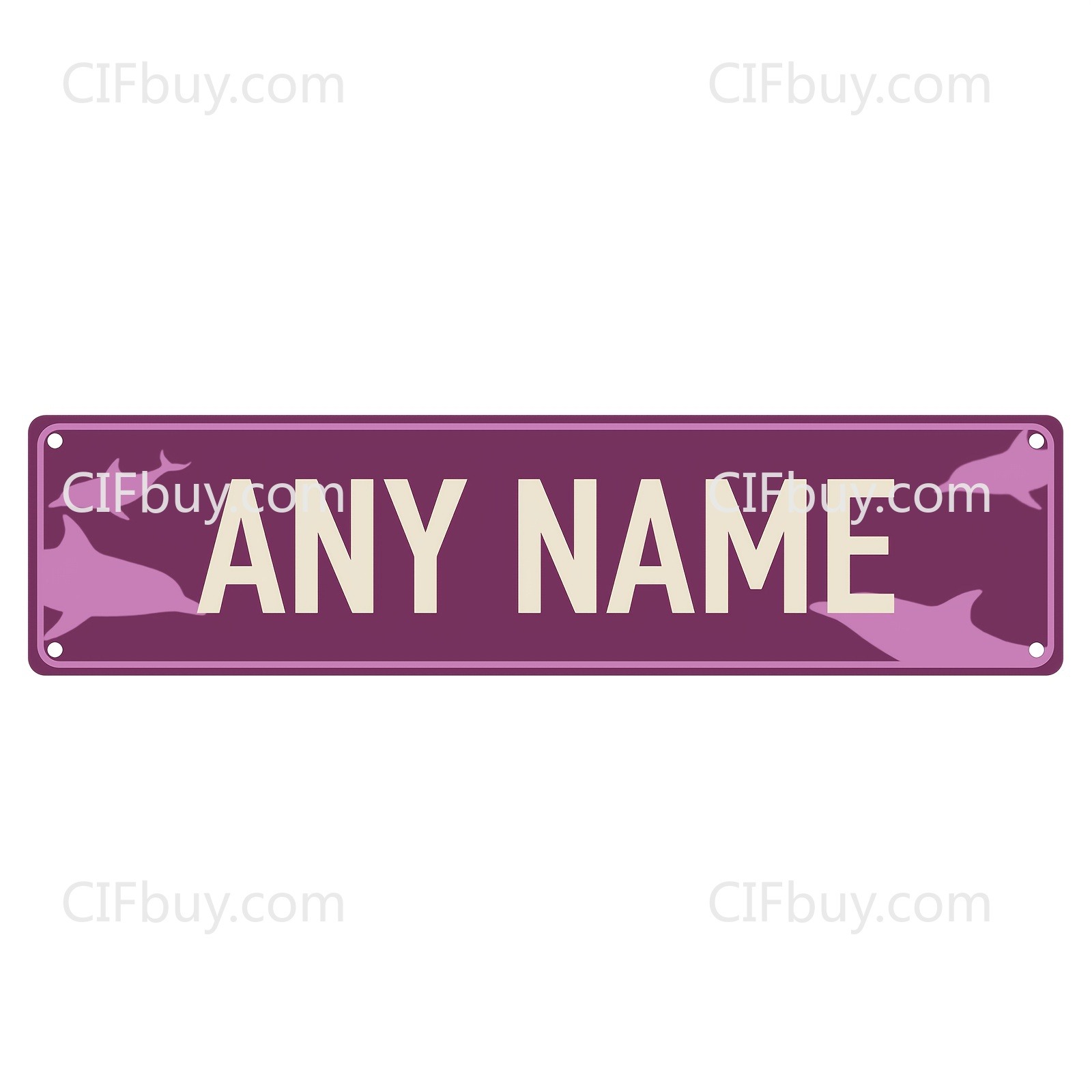Home Bar Signs - Özel 2D Yunus Metal Sokak Tabelası,