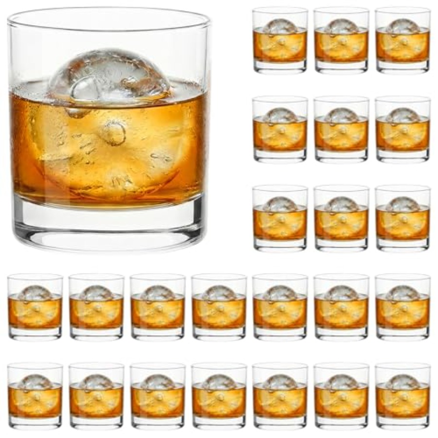 Old Fashioned Glass - 24 Parça 10OZ Klasik Bardak Seti,