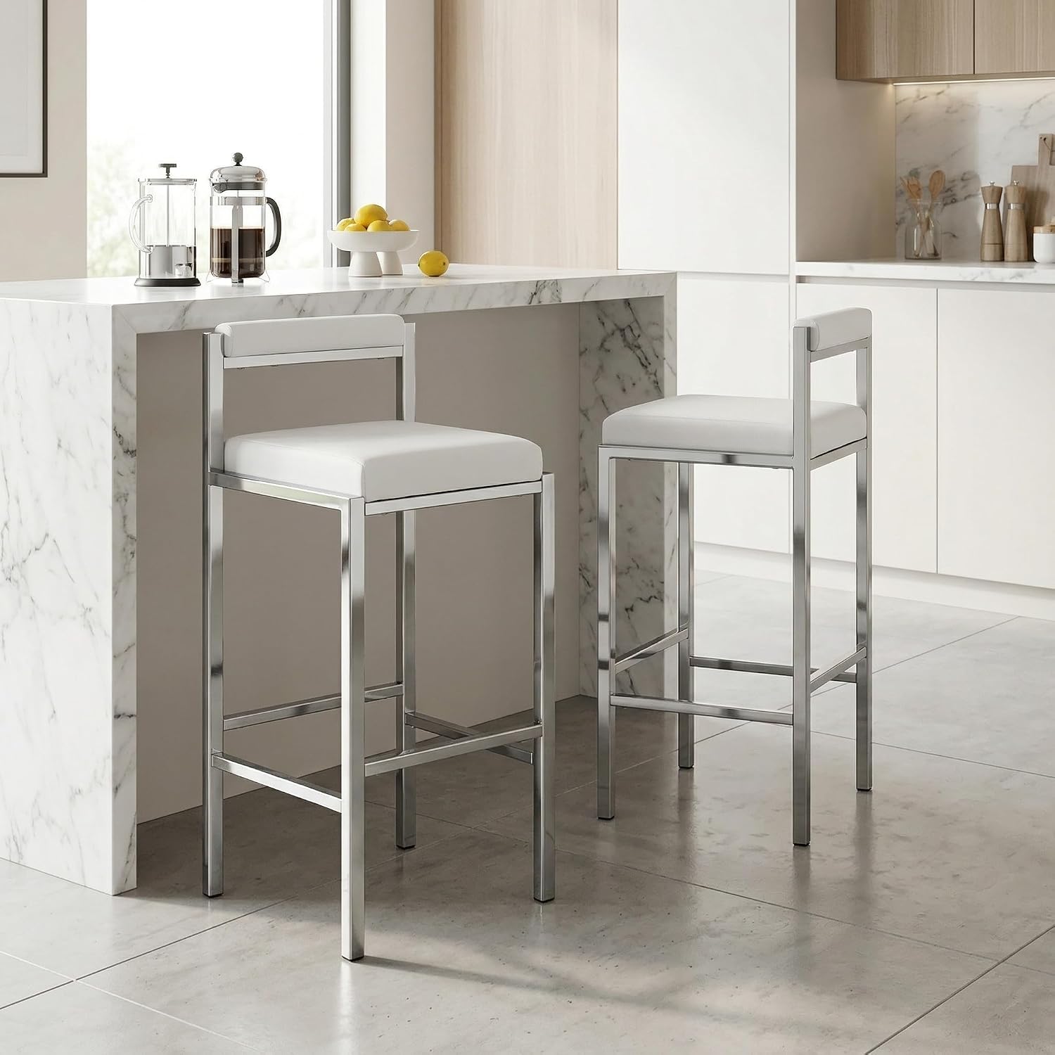 Home Bar Stools - 2'li Bar Taburesi Seti, 30 İnç
