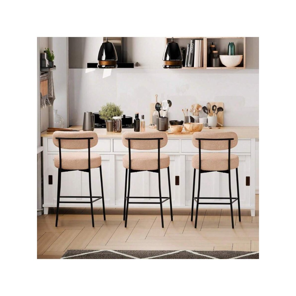Bej Bar Sandalyesi 2'li Set, 2 - Home Bar Stools incelemesi ve fiyatı