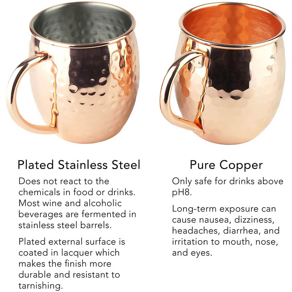 2 adet 100% el yapımı 18oz döv - Mule Copper Mug incelemesi ve fiyatı