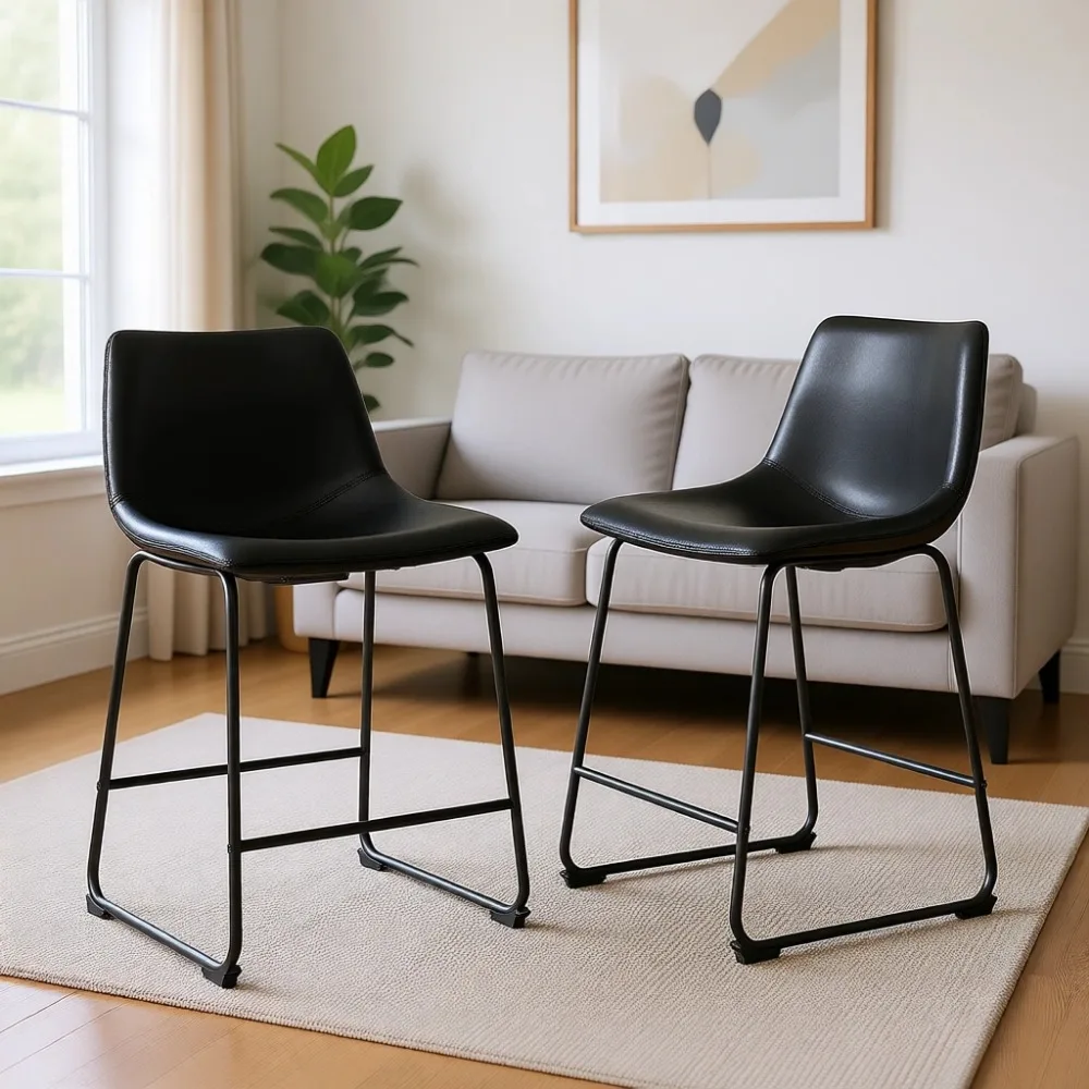 Siyah 26 inç Suni Deri Bar Tab - Home Bar Stools incelemesi ve fiyatı