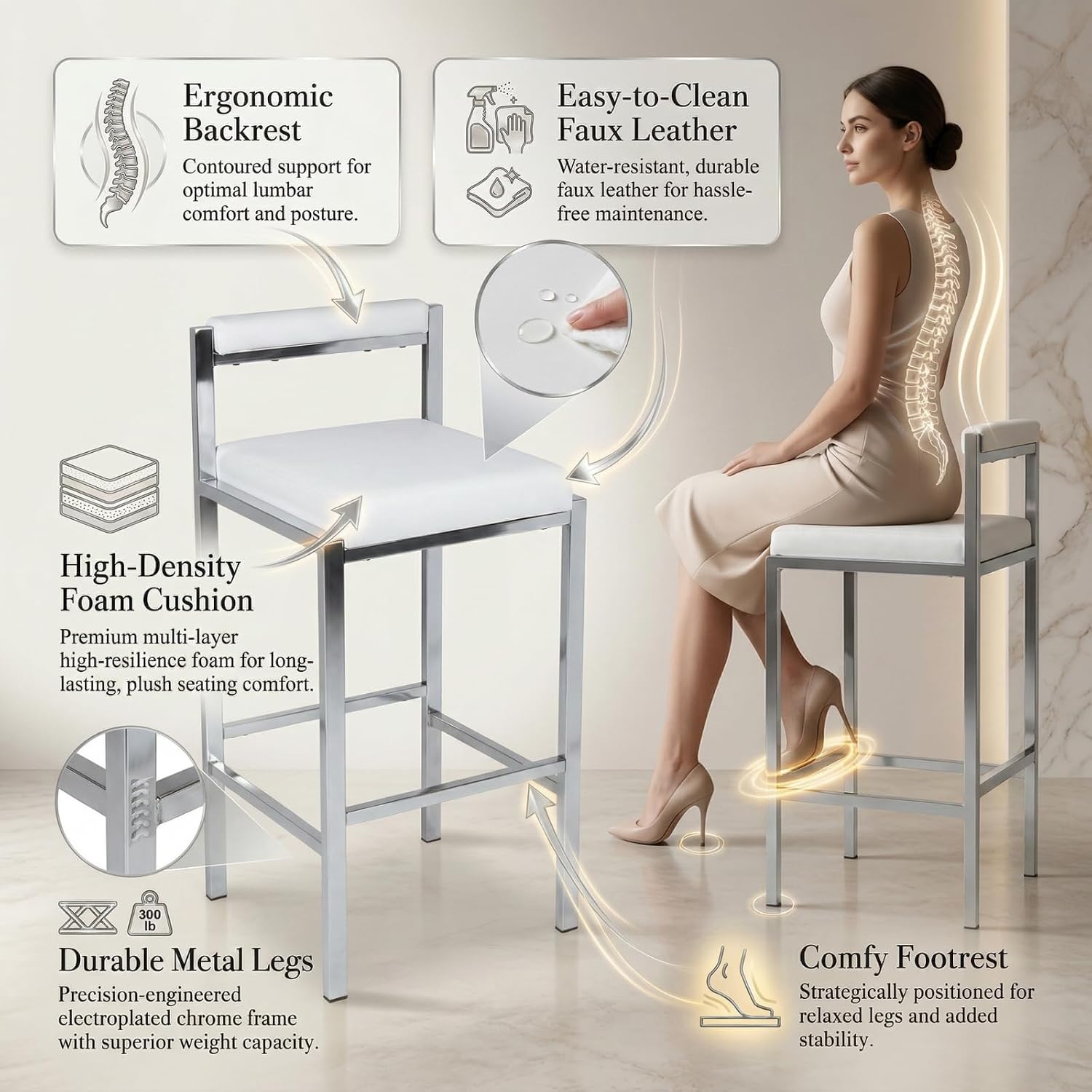 2'li Bar Taburesi Seti, 30 İnç - Home Bar Stools incelemesi ve fiyatı