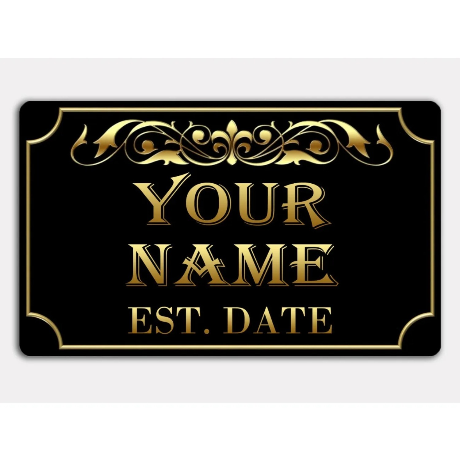 Aile Adı Kuruluş Yılı Metal Ta - Home Bar Signs incelemesi ve fiyatı